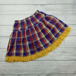 12 Hanna Andersson Purple Plaid Skirt